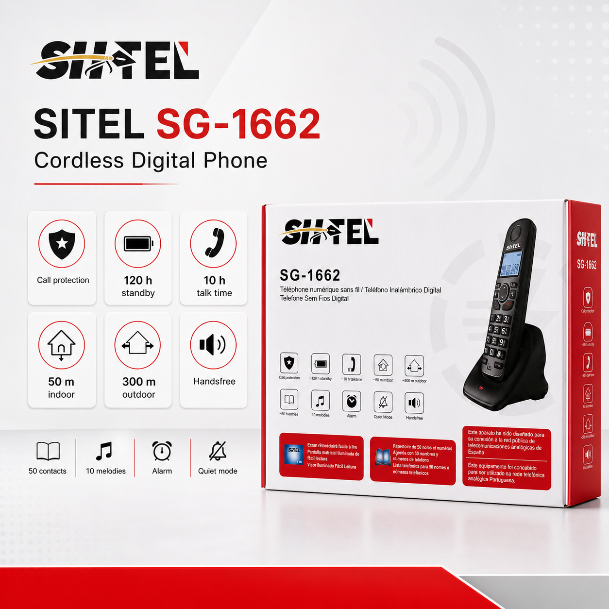 هاتف لاسلكي SHTEL SG-1662 - 3
